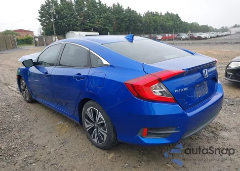 2017 Honda Civic Ex-L from USA, damaged, VIN 19XFC1F71HE017341